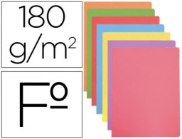 50 subcarpetas cartulina Gio Folio colores pastel 180 g/m²
